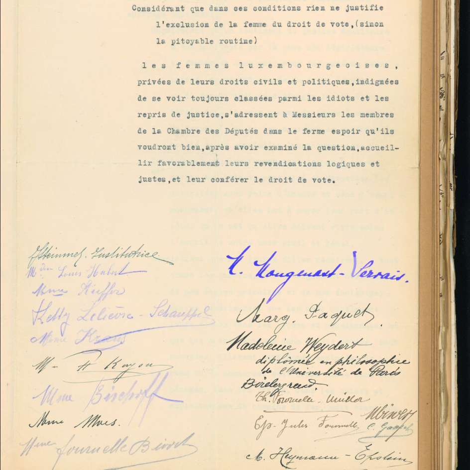 Crowdsourcing - Pétition des femmes de 1918: qui étaient les ...